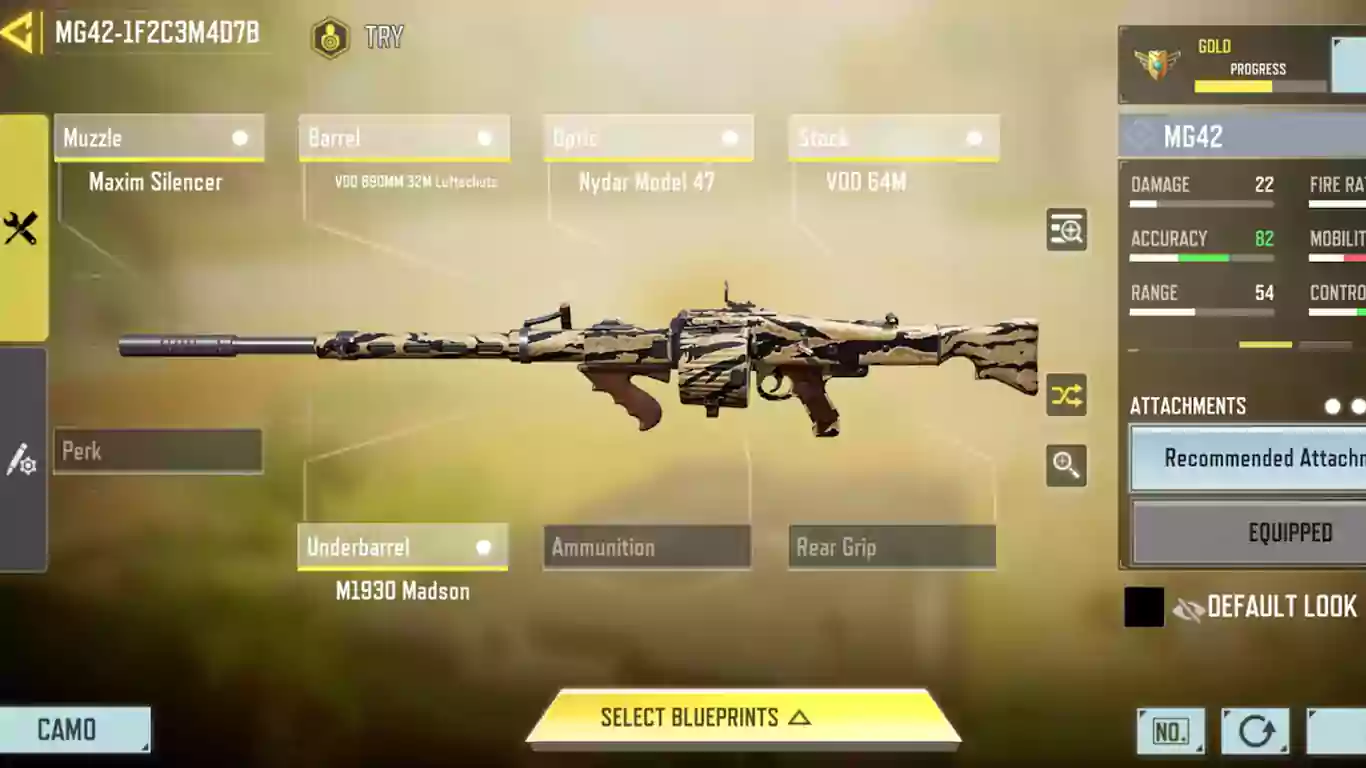 MG42 بهترین lmg های بازی کالاف دیوتی موبایل