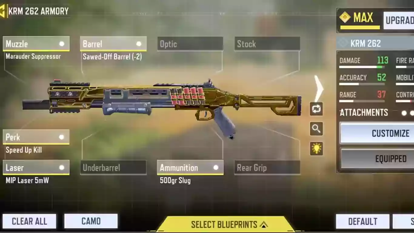 KRM-262 - یکی از بهترین شات گان های کالاف دیوتی موبایل