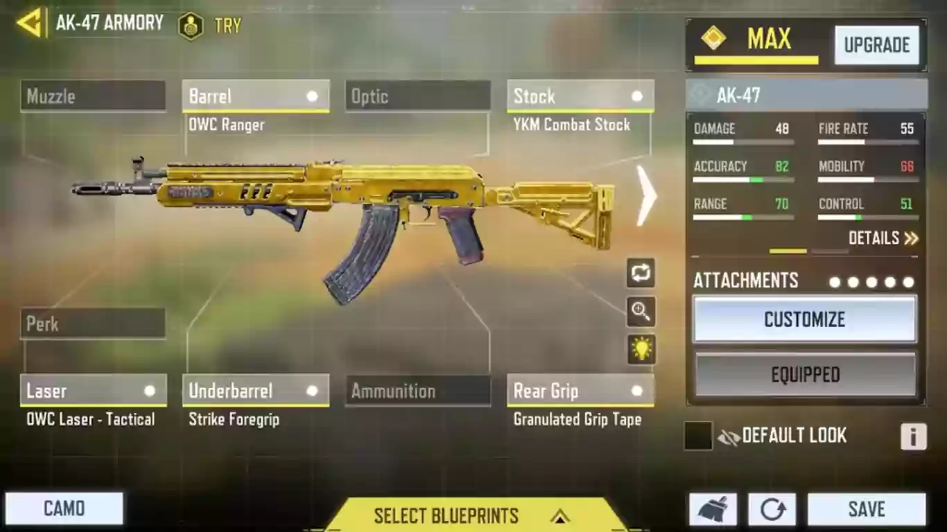 ak47- بهترین اسلحه های کالاف دیوتی موبایل