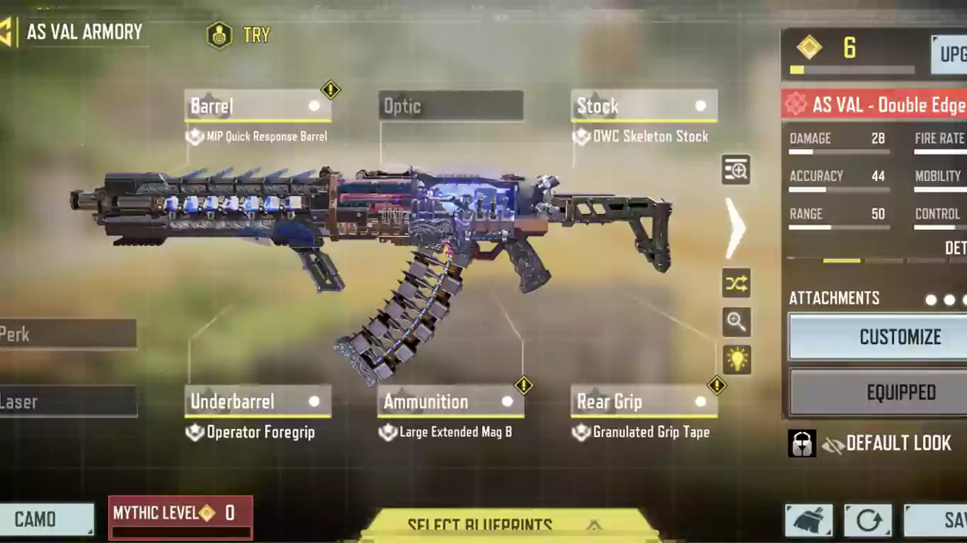 AS VAL -بهترین گان های کالاف دیوتی موبایل