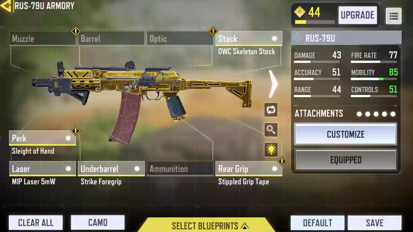 RUS-79U - گان کالاف موبایل