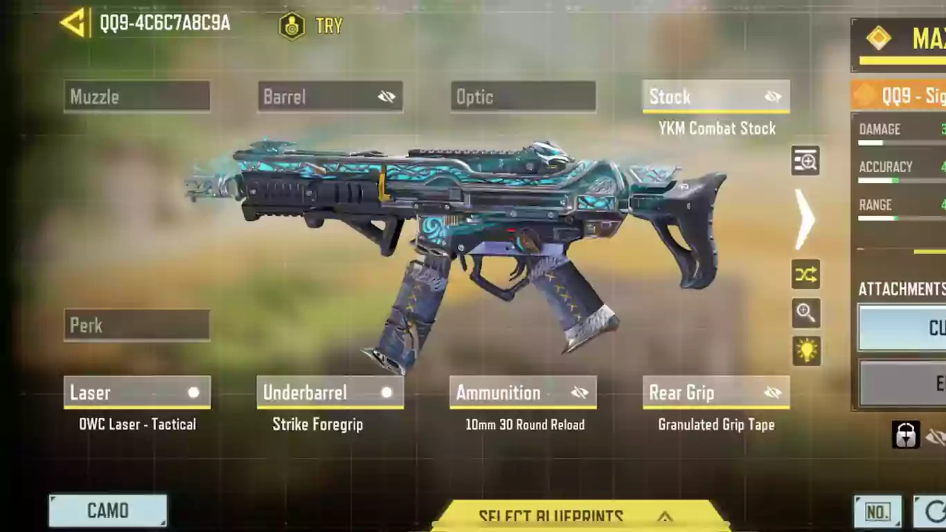 QQ9 - یکی از بهترین smg های کالاف دیوتی موبایل