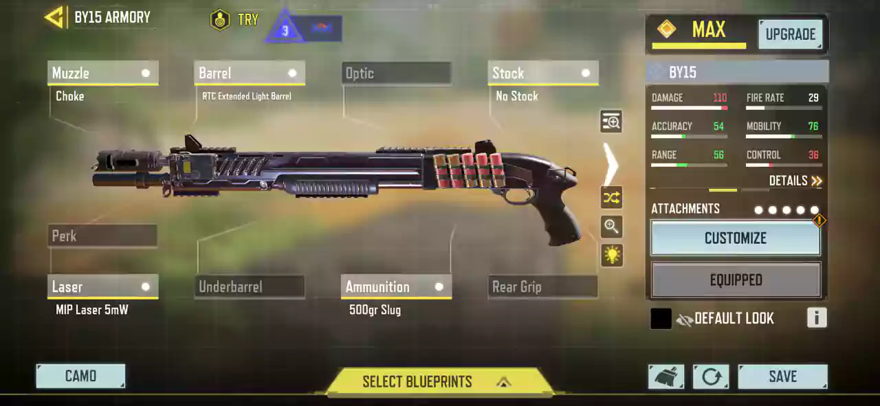 بهترین لودات برای LMG و Shotgun کالاف موبایل