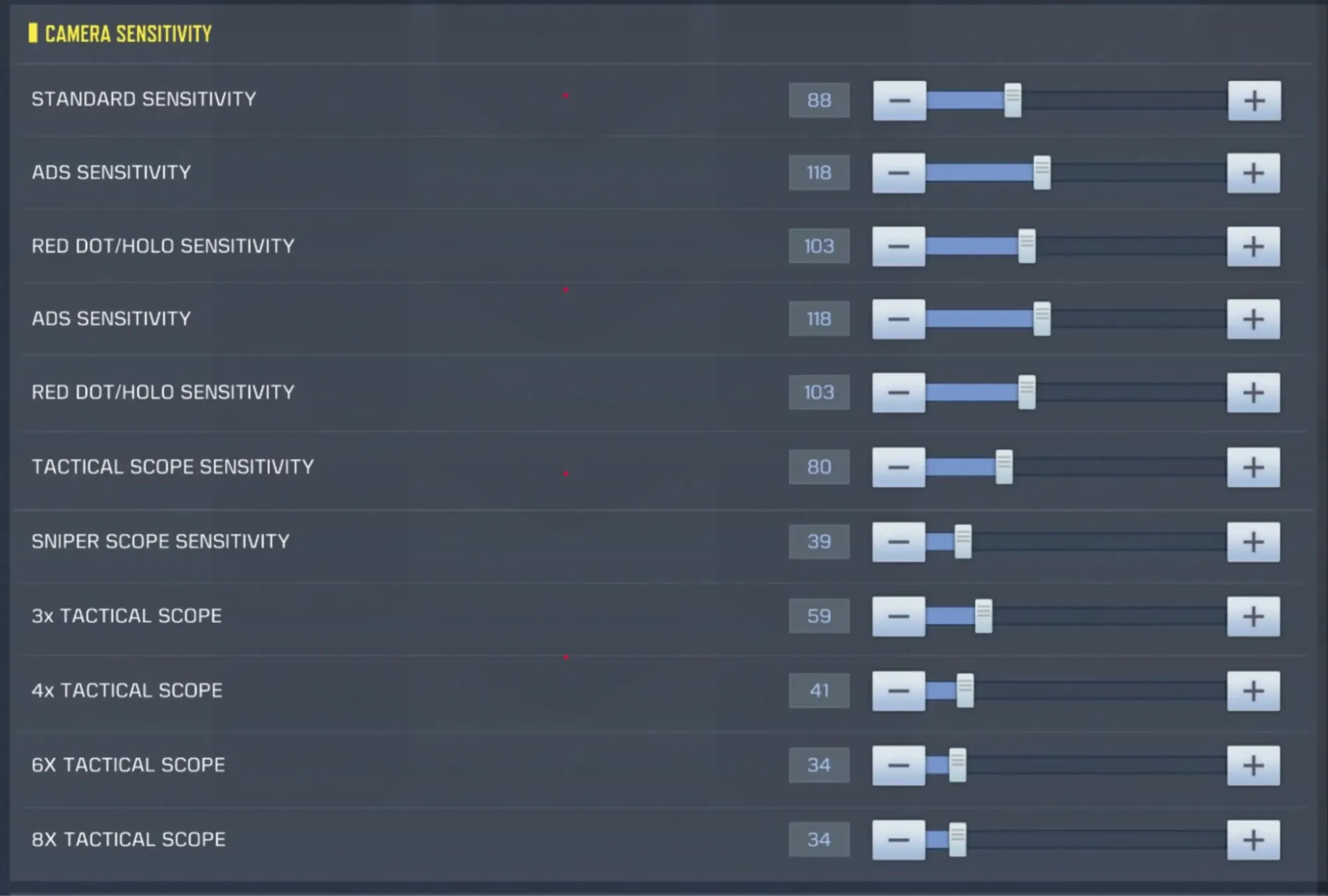 تنظیمات دوربین کالاف دیوتی موبایل