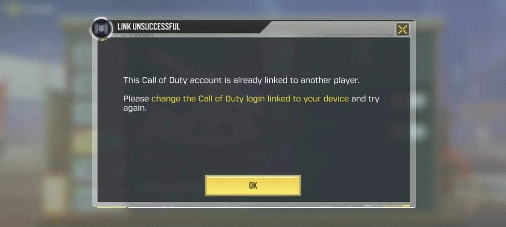 ارور تکراری بودن اکانت اکتیویژن