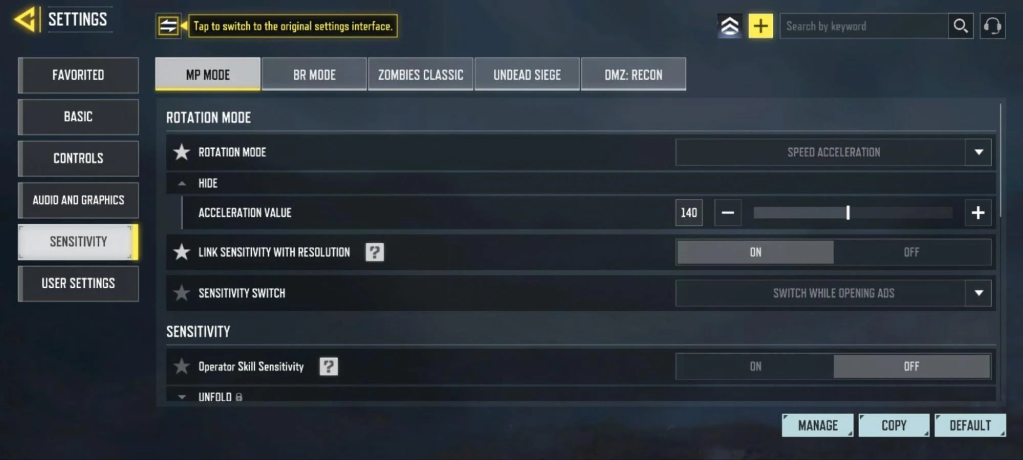 بهترین سنس کالاف دیوتی موبایل تنظیمات شلیک