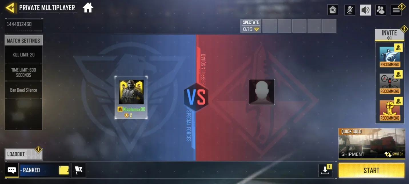 تنظیم قوانین مسابقه کالاف دیوتی موبایل