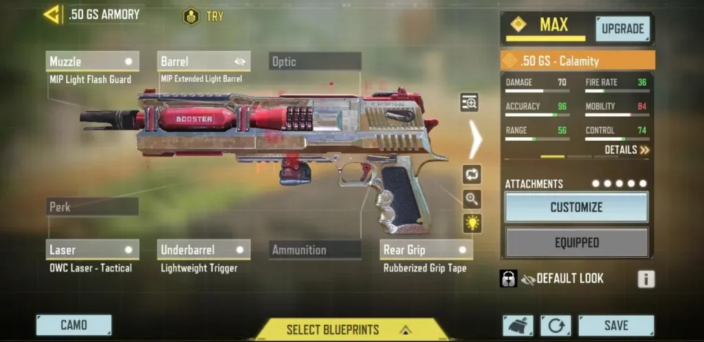 اتچمنت کلت .50 GS