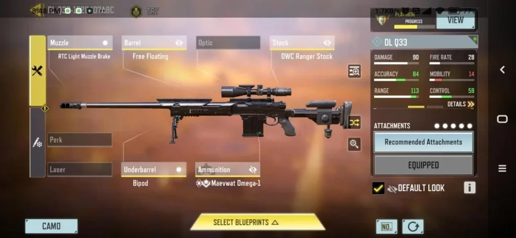 بهترین اتچمنت های کالاف دیوتی موبایل اسنایپ