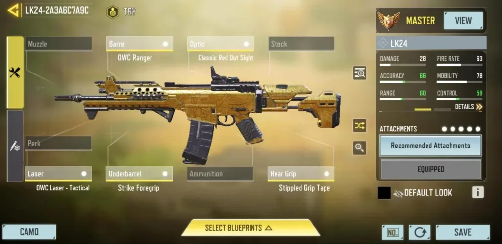 اتچمنت اسلحه lk24