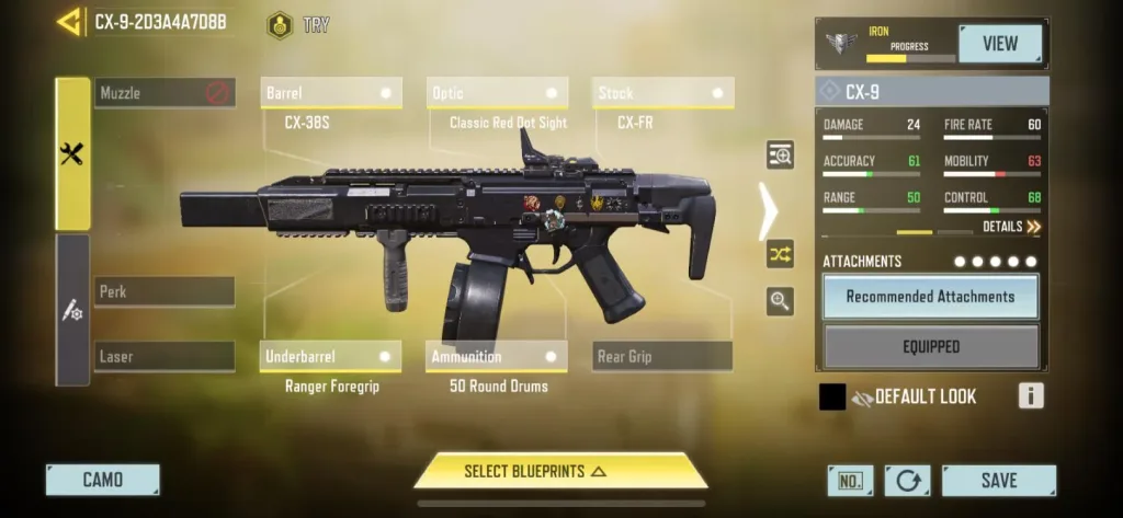 اتچمنت اسلحه CX9