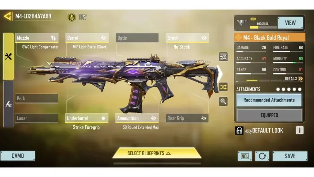 بهترین اتچمنت گان m4 لجند برای مولتی