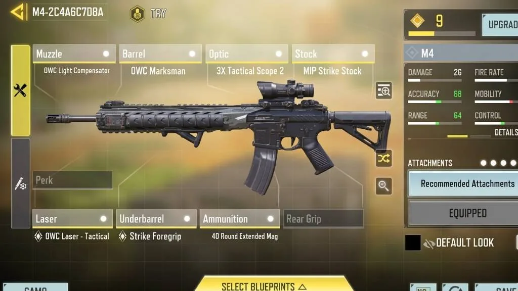 بهترین اتچمنت m4 برای بتل