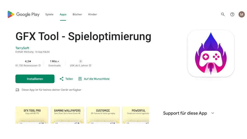 GFX Tool از برنامه های موثر برای کم کردن لگ کالاف دیوتی موبایل