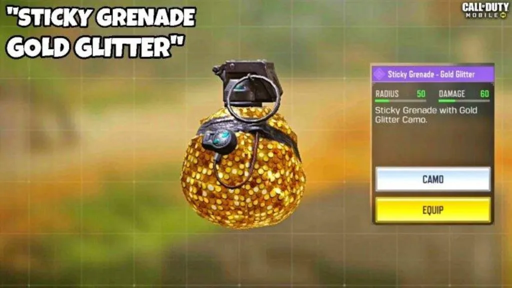 Sticky Grenade کالاف دیوتی موبایل