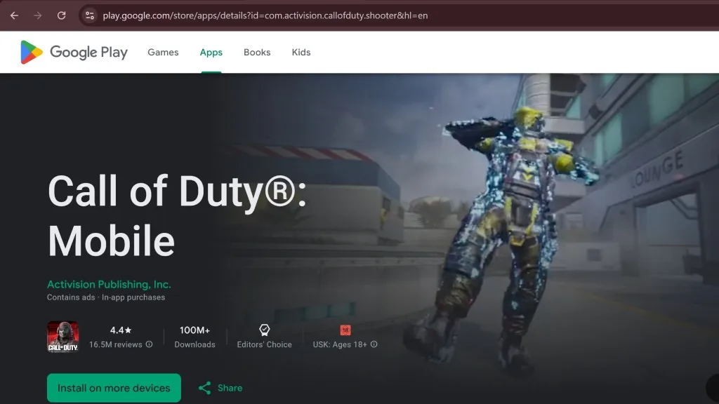 نصب کالاف دیوتی موبایل از گوگلی پلی