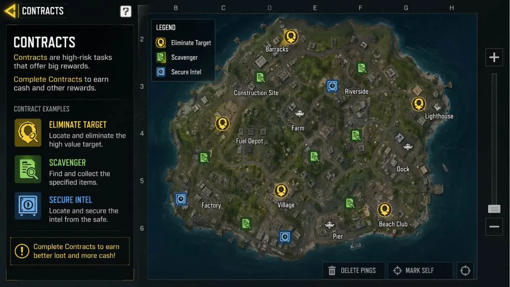 قرارداد در dmz recon کالاف موبایل