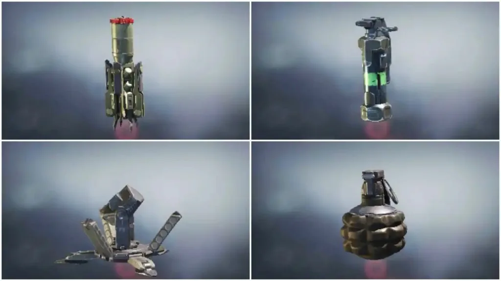 لیست کلی grenade ها و نارنجک ها در کالاف دیوتی موبایل