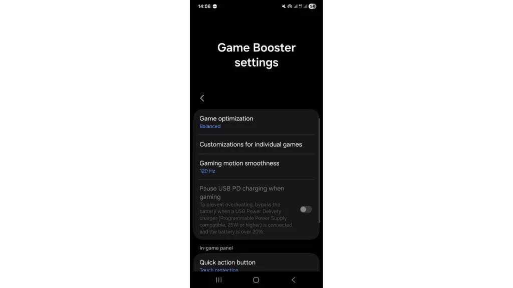 گیم بوستر برای بهینه سازی گوشی های سامسونگ برای بهتر اجرا کردن کالاف موبایل