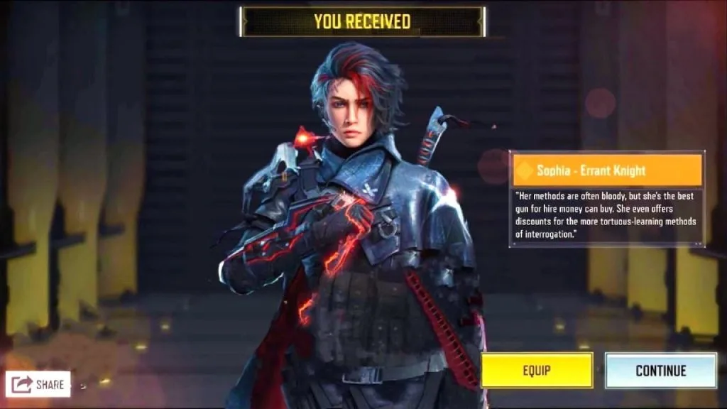 Sophia - Errant Knight / Legendary