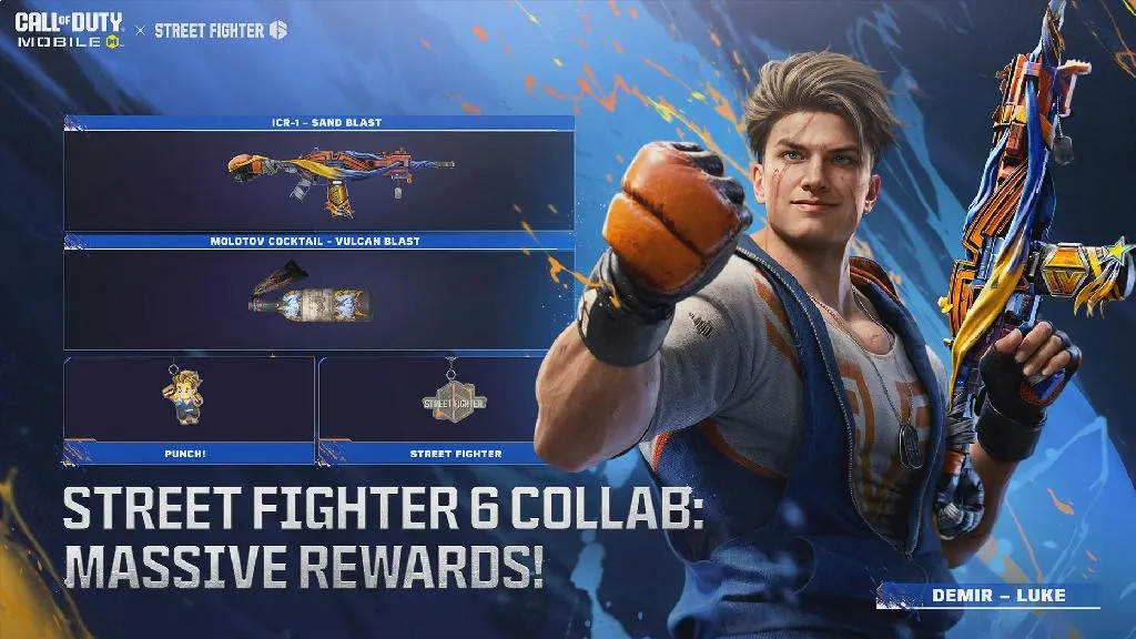 جوایز رایگان همکاری Street Fighter و کالاف دیوتی موبایل 